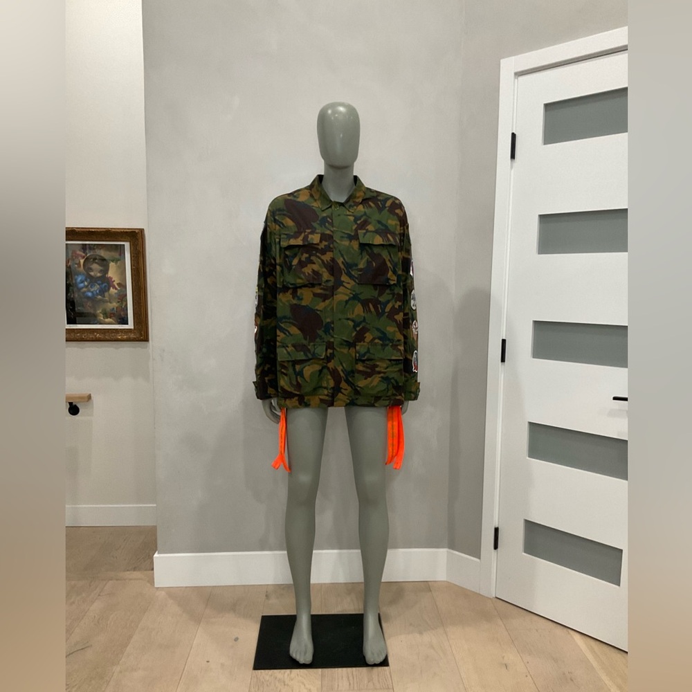 OFF-WHITE Camouflage-print Cotton Field Jacket